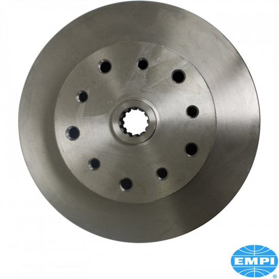 Brake disc, rear, 277x9.5 mm, 5x130 Porsche or 5x4.75" Chevy, double drilled, for swing axle or I.R.S.