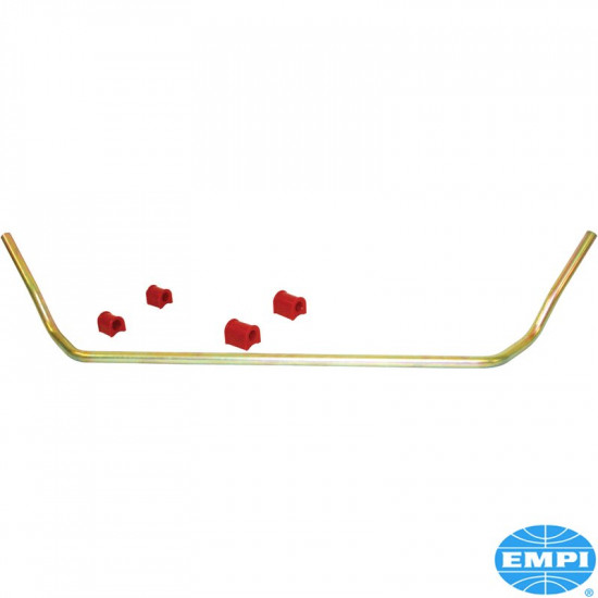 Stabilizer bar, front, for ball joint, narrowed. Made from heavy 3/4" steel, zinc plated. Including urethane bushings