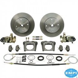 Deluxe rear disc brake kit, 4x130 mm, with emergency brake, swing axle