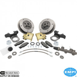 Disc brake conversion set, Upgraded Version, Zero Off-Set, front, 5x205 mm, for ball joint. The kit includes all the parts you need to convert your VW to disc brakes