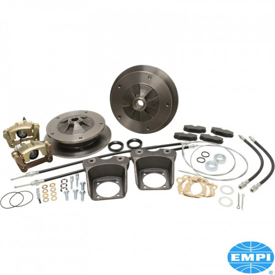 Deluxe rear disc brake kit, zero off-set, 5x205 mm, with emergency brake, I.R.S. and swing axle