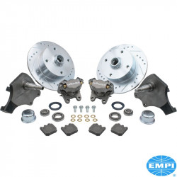 Brake disc set, front, 4x130. Including discs, calipers, brake pads, forged steering knuckles and brackets, Wilwood