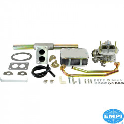 Deluxe progressive Weber carburetor kit with air cleaner. Fits Type 1 and 2 upright engine applications