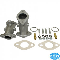 Intake manifold set, single port, with gaskets and mounting. For EPC 34 or ICT