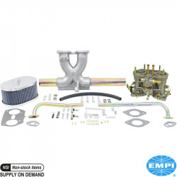 Single carburetor kit, 40 IDF, with air cleaner. For upright engines