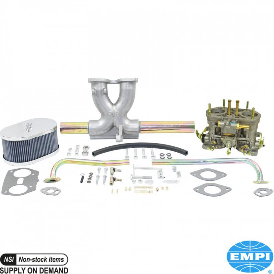 Single carburetor kit, 40 IDF, with air cleaner. For upright engines