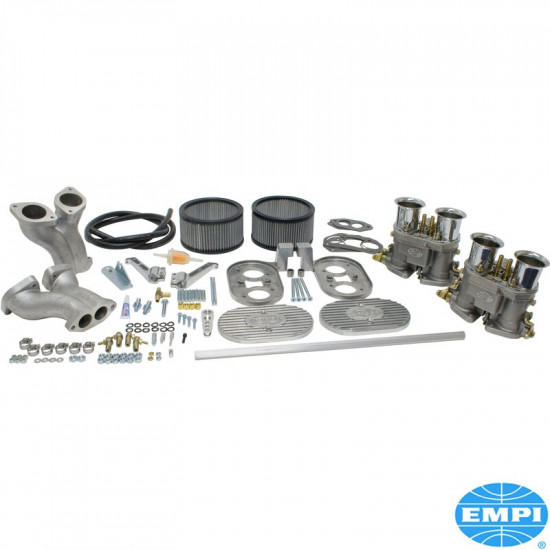 Dual deluxe carburetor kit, dual D, 36 mm. To 1776 cc