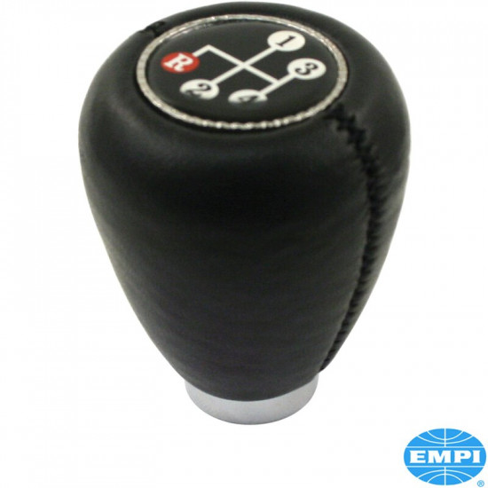 Shift knob, triple threaded with 7, 10 and 12 mm, black vinyl