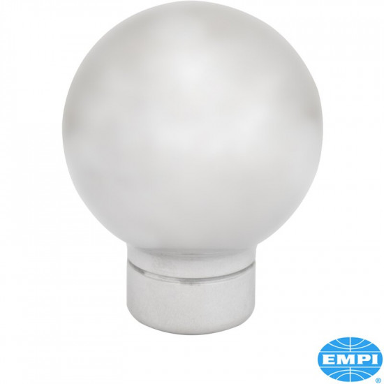 Shift knob, round, Billet Style, aluminium, polished. For Empi No. 00-4449-0, 00-4450-0 and 00-4451-0