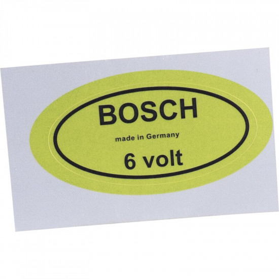Sticker, 6 V for Bosch coil