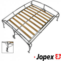 Luggage rack for roof, steel/wood