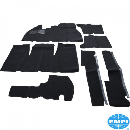 Carpet kit, 7 pcs., black