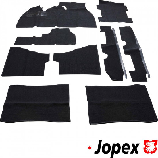 Carpet kit, 9 pcs., black