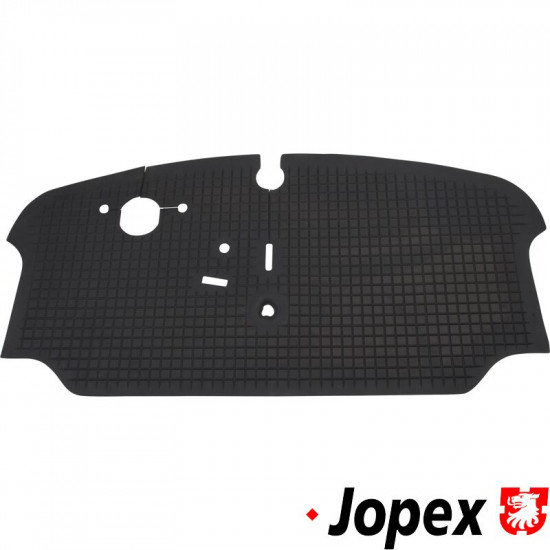 Front rubber floor mat, black, Top quality