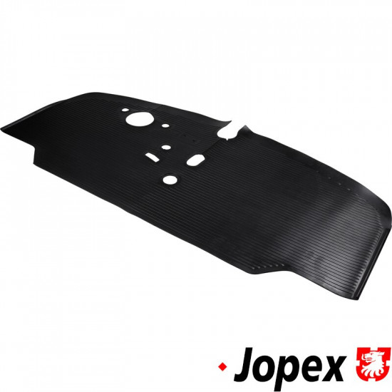 Front rubber floor mat, black