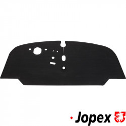 Front rubber floor mat, black, Top quality