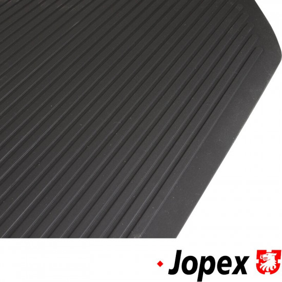 Front rubber floor mat, black, Top quality