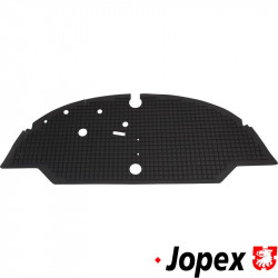Front rubber floor mat, black, Top quality