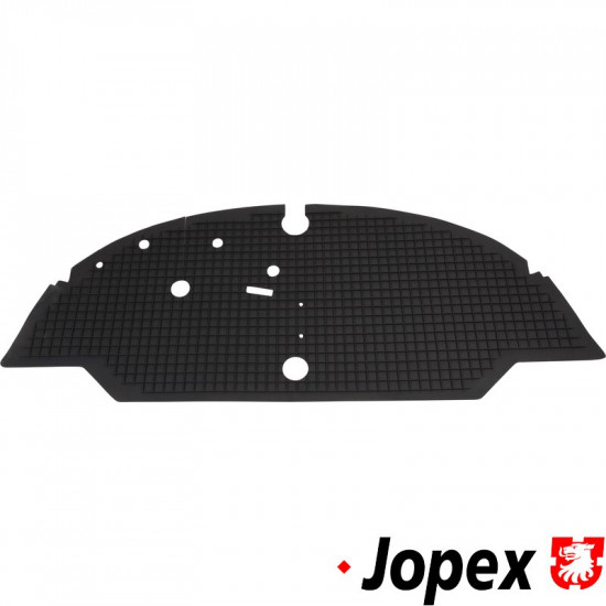 Front rubber floor mat, black, Top quality