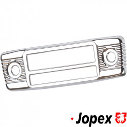 Radio cover, chromed, for Blaupunkt Frankfurt radio