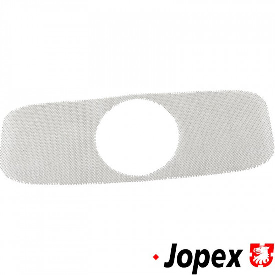 Loudspeaker grille for dashboard, with cutout for clock