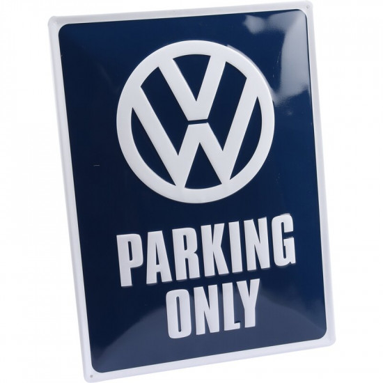 Tin metal sign, VW Parking Only, original