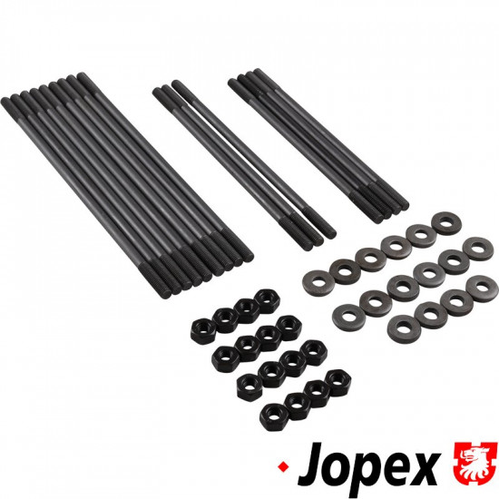 Stud kit, 8 mm, dual port, Brazil. Consists of 4 pieces 8x185 mm, 3 pieces 8x200 mm and 9 pieces 8x235 mm