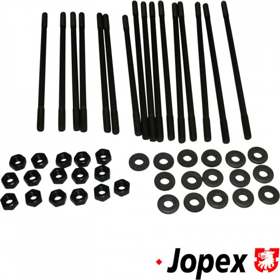 Stud kit, 8 mm, single port, Brazil. Consists of 7 pieces 8x200 mm and 9 pieces 8x235 mm