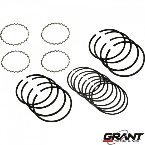 Piston ring set, cast top ring, 77mm