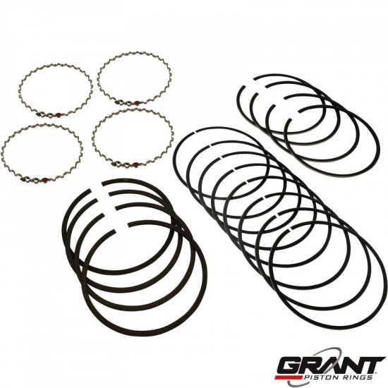 Piston ring set, cast top ring, 94mm