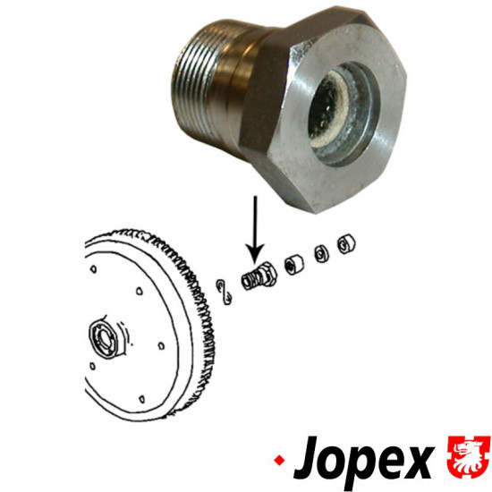 Gland nut for flywheel (not automatics), M28x1.5x27 mm
