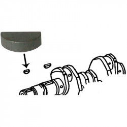 Woodruff key for crank pulley, small, 6x9 mm