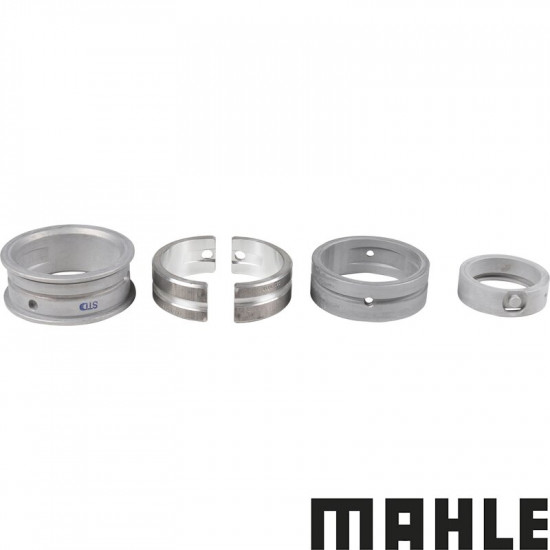 Crankshaft main bearing set, aluminum alloy, std. crankcase, std. crankshaft, 22 mm thrust, MAHLE