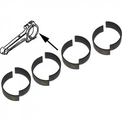 Connecting rod bearing set, 0.25 mm, KS