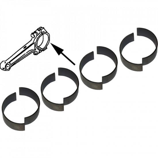 Connecting rod bearing set, 0.50 mm, KS