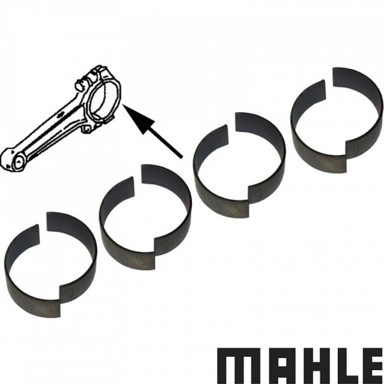 Connecting rod bearing set, 0.50 mm, MAHLE