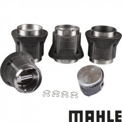 Big bore piston and cylinder set, casted, bore 90.5 mm, stroke 69.0 mm, upper 98 mm, lower 96 mm, MAHLE