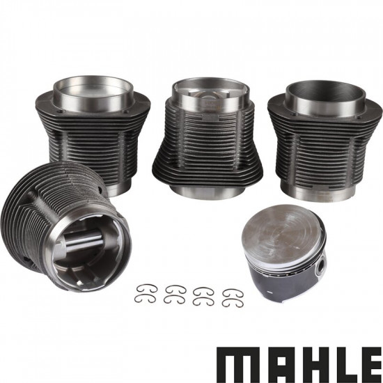 Big bore piston and cylinder set, casted, bore 90.5 mm, stroke 69.0 mm, upper 98 mm, lower 96 mm, MAHLE
