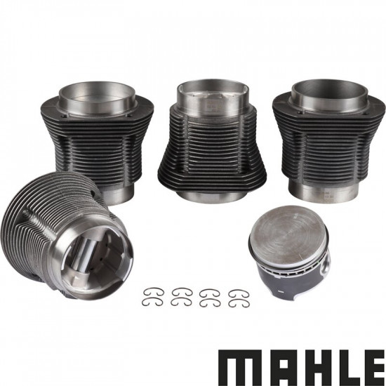 Big bore piston and cylinder set, forged, bore 87.0 mm, stroke 69.0 mm, upper 94 mm, lower 90 mm, MAHLE