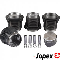 Big bore piston and cylinder set, casted, bore 92.0 mm, stroke 69.0 mm, upper 98 mm, lower 96 mm, CLASSIC