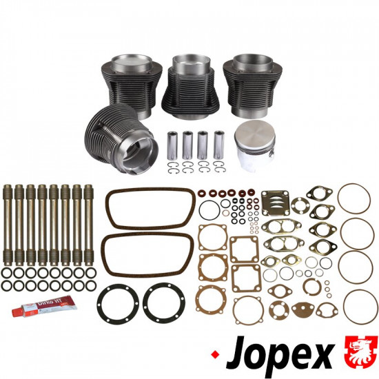 Piston and cylinder set, complete, casted, bore 85.5 mm, stroke 69.0 mm, upper 94 mm, lower 90 mm, CLASSIC