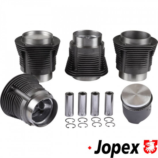 Piston and cylinder set, bore 77.0 mm, stroke 64.0 mm, upper 84 mm, lower 82 mm, CLASSIC