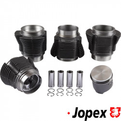 Piston and cylinder set, bore 77.0 mm, stroke 64.0 mm, upper 90 mm, lower 87 mm, CLASSIC