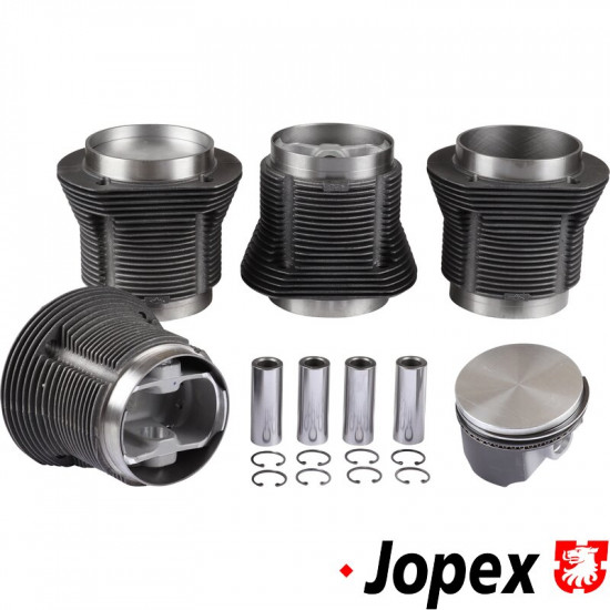 Big bore piston and cylinder set, casted, bore 92.0 mm, stroke 82.0 mm, upper 98 mm, lower 96 mm, CLASSIC