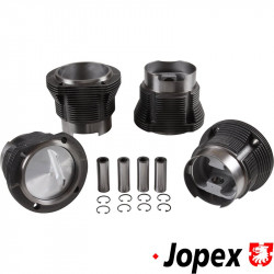 Big bore piston and cylinder set, casted, bore 104 mm, stroke 71-78 mm, 2410 cc