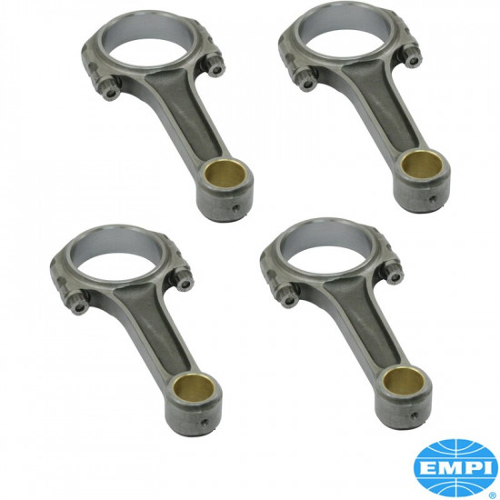 Chromoly I-Beam connecting rod set, 5.394", VW Journal 2.165"/55mm, set of 4