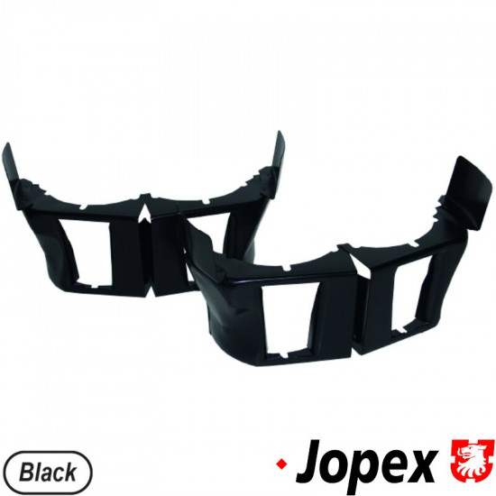 Cool tins. Increases the air flow to the cylinder head for extra cooling. Sold in pairs black painted