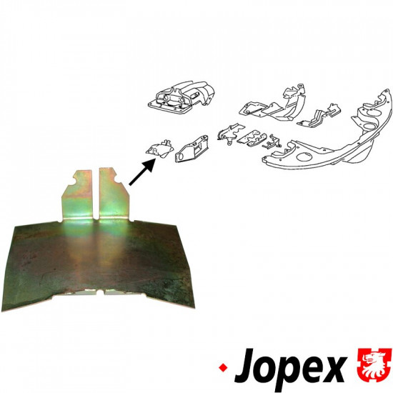 Deflector plate for cylinder, for 10 mm studs