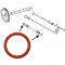 Rubber seal for push rod tube, 25.1 mm, Germany