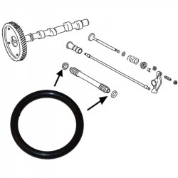 Rubber seal for push rod tube, 25.1 mm